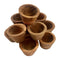 PAPOOSE TOYS - Small Natural Wooden Bowls - 12 Piece Set